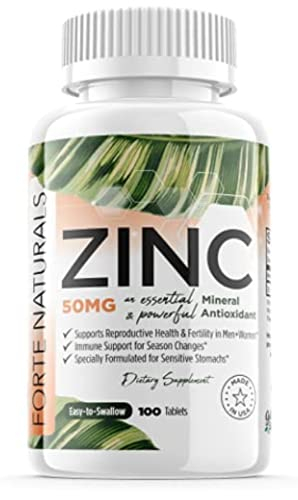 Suplementos De Zinc Forte Naturals 50 Mg Para Estómagos Sensibles - Venta Internacional.