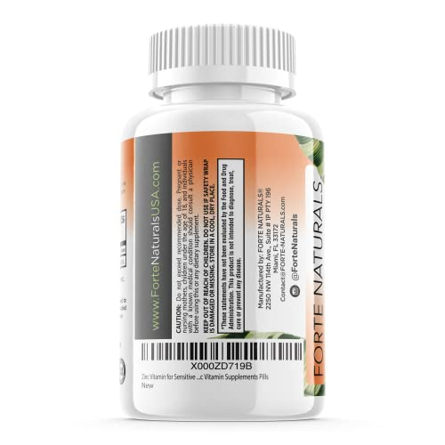 Foto 5 pulgar | Suplementos De Zinc Forte Naturals 50 Mg Para Estómagos Sensibles - Venta Internacional.