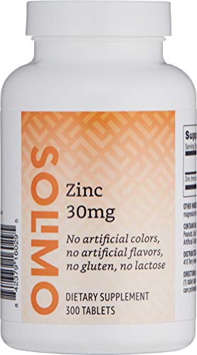 Foto 2 pulgar | Suplemento Solimo Zinc 30 Mg 300 Comprimidos, Suministro Para Diez Meses - Venta Internacional.