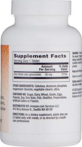 Foto 3 pulgar | Suplemento Solimo Zinc 30 Mg 300 Comprimidos, Suministro Para Diez Meses - Venta Internacional.