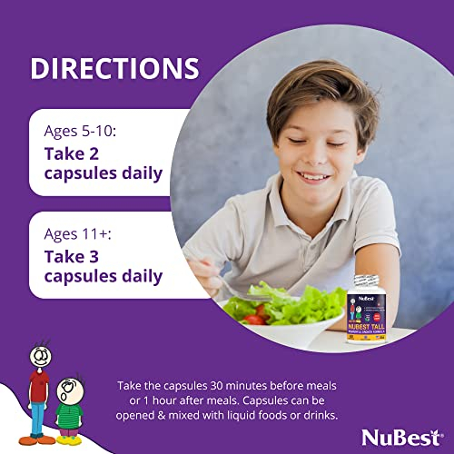 Foto 6 pulgar | Suplemento Nubest Tall Powerful Growth Para Niños Mayores De 5 Años - Venta Internacional.