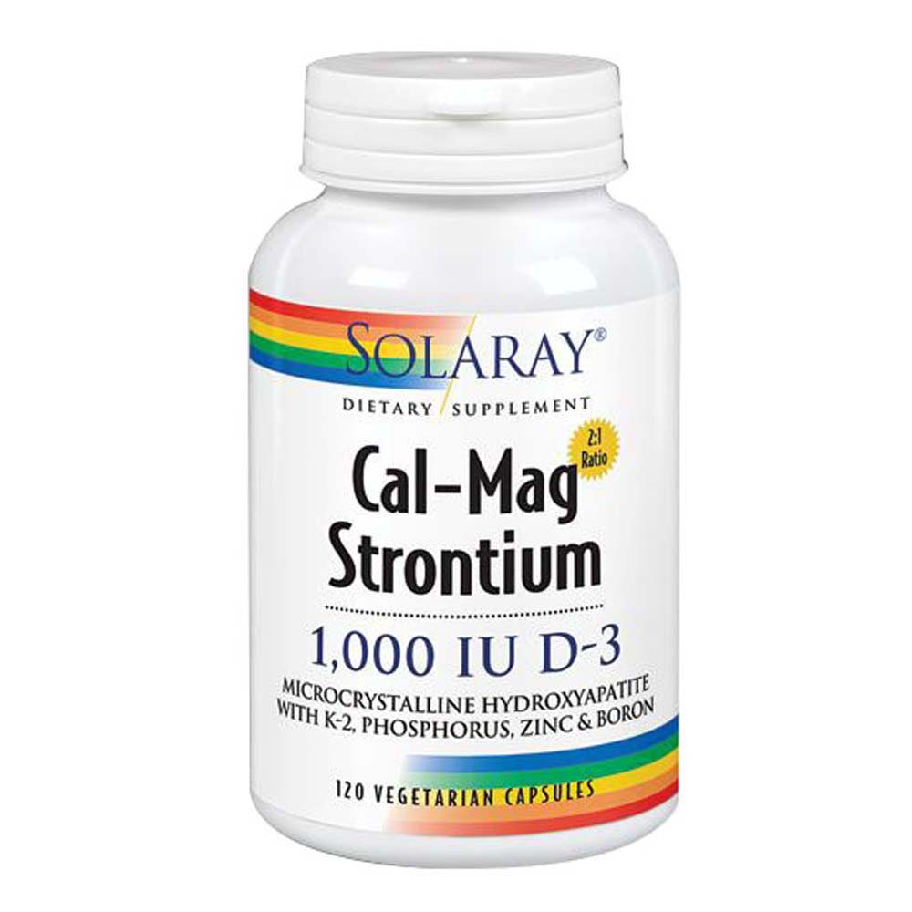 Foto 2 pulgar | Suplemento Solaray Cal-mag De Estroncio 120 Cápsulas Con Vitamina D-3 - Venta Internacional.