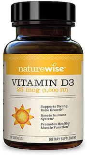 Foto 1 | Suplemento Naturewise De Vitamina D3 1000 Ui, 30 Cápsulas Blandas - Venta Internacional.