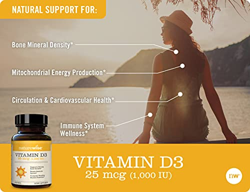 Foto 6 | Suplemento Naturewise De Vitamina D3 1000 Ui, 30 Cápsulas Blandas - Venta Internacional.
