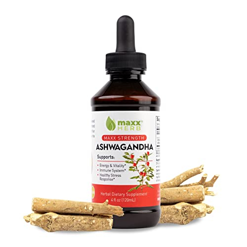 Foto 2 pulgar | Suplemento Maxx Herb, Extracto De Ashwagandha, Potencia Máxima, 120 Ml - Venta Internacional.