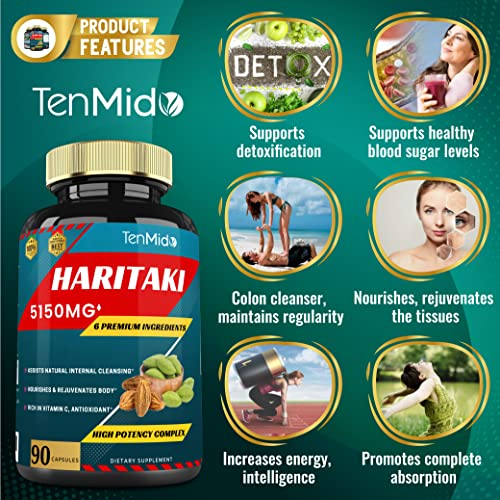 Foto 5 pulgar | Suplemento De Extracto De Haritaki En Cápsulas De 5150 Mg Con Cúrcuma (3 Ml) - Venta Internacional.