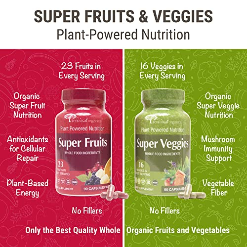 Foto 4 pulgar | Suplemento Terra Kai Organics Con Superfrutas Y Verduras, 180 Unidades - Venta Internacional.