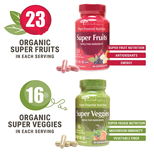 Foto 5 pulgar | Suplemento Terra Kai Organics Con Superfrutas Y Verduras, 180 Unidades - Venta Internacional.