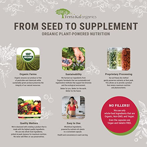 Foto 8 pulgar | Suplemento Terra Kai Organics Con Superfrutas Y Verduras, 180 Unidades - Venta Internacional.