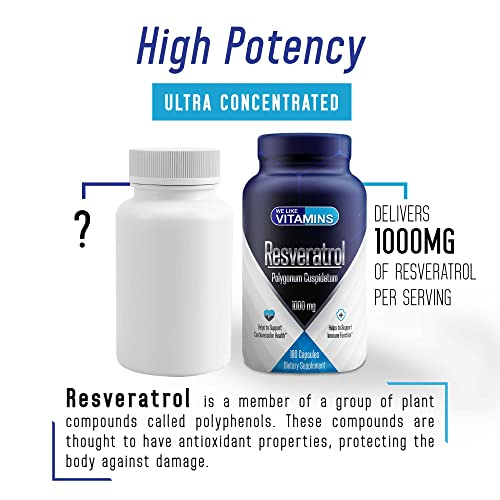 Foto 6 pulgar | Suplemento We Like Vitamins Resveratrol 1000 Mg 180 Cápsulas - Venta Internacional.