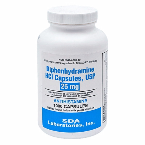 Foto 2 pulgar | Cápsulas De Difenhidramina Hcl 1000 Mg Sda Labs - Venta Internacional.