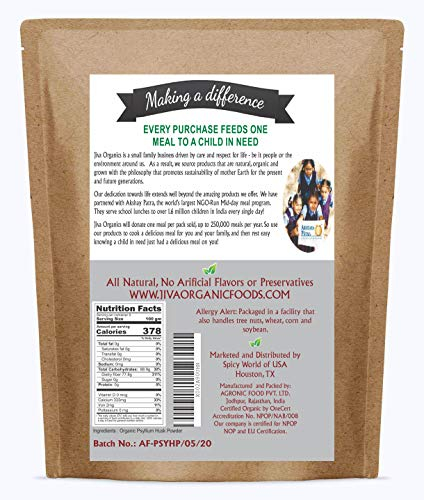 Foto 3 pulgar | Cáscara De Psyllium En Polvo Jiva Organics, Bolsa A Granel De 800 G, Sin Sabor - Venta Internacional.