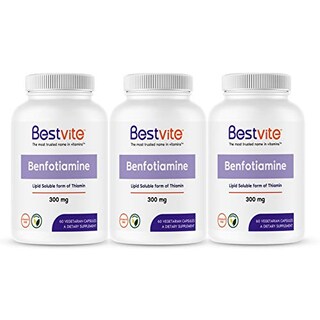 Foto 1 | Suplemento Bestvite Benfotiamina 300 Mg 180 Cápsulas Vegetales - Venta Internacional.