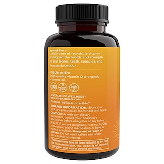 Foto 6 | Suplementos Viva Naturals De Vitamina D3 5000 Ui (360 Cápsulas Blandas) - Venta Internacional.