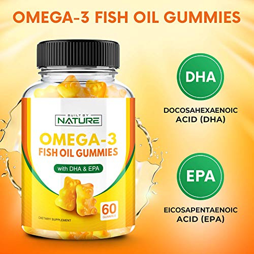 Foto 3 pulgar | Gomitas De Aceite De Pescado Omega 3 De Supplement Built By Nature 60 Unidades - Venta Internacional.