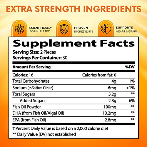 Foto 4 pulgar | Gomitas De Aceite De Pescado Omega 3 De Supplement Built By Nature 60 Unidades - Venta Internacional.