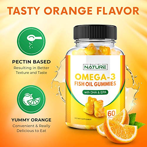 Foto 5 pulgar | Gomitas De Aceite De Pescado Omega 3 De Supplement Built By Nature 60 Unidades - Venta Internacional.