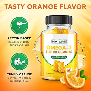 Foto 4 | Gomitas De Aceite De Pescado Omega 3 De Supplement Built By Nature 60 Unidades - Venta Internacional.