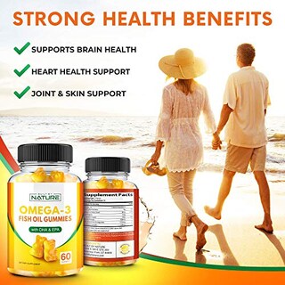 Foto 6 | Gomitas De Aceite De Pescado Omega 3 De Supplement Built By Nature 60 Unidades - Venta Internacional.