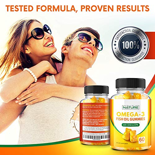 Foto 7 | Gomitas De Aceite De Pescado Omega 3 De Supplement Built By Nature 60 Unidades - Venta Internacional.