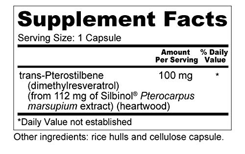 Foto 3 pulgar | Supplement Wellness Resources, Pterostilbeno, 100 Mg, 60 Cápsulas - Venta Internacional.