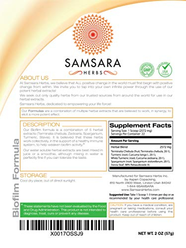 Foto 3 pulgar | Polvo De Hierbas Samsara Herbs Biofilm Formula, 57 G, Extracto 20:1 - Venta Internacional.