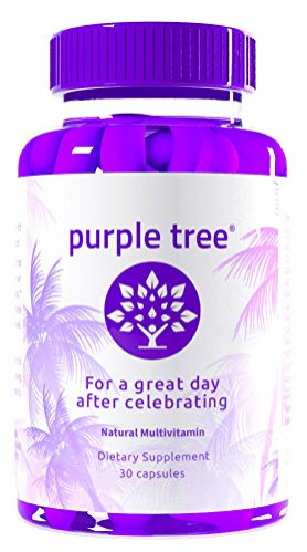 Píldoras De Vitaminas Purple Tree Celebration Rapid Hydration, 30 Cápsulas - Venta Internacional.