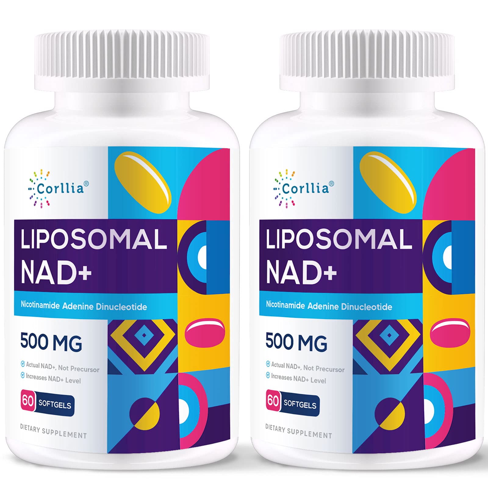 Foto 2 pulgar | Suplemento Corllia Liposomal Nad+ De 500 Mg Con Cápsula Blanda De 250 Mg De Tmg - Venta Internacional.