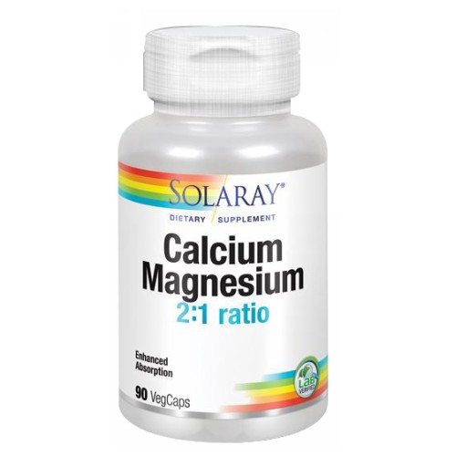 Suplemento De Calcio Y Magnesio Solaray, 90 Cápsulas (paquete De 4) - Venta Internacional.