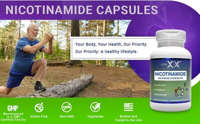 Foto 4 | Suplemento Genex De Nicotinamida 500 Mg 100 Cápsulas De Vitamina B3 - Venta Internacional.