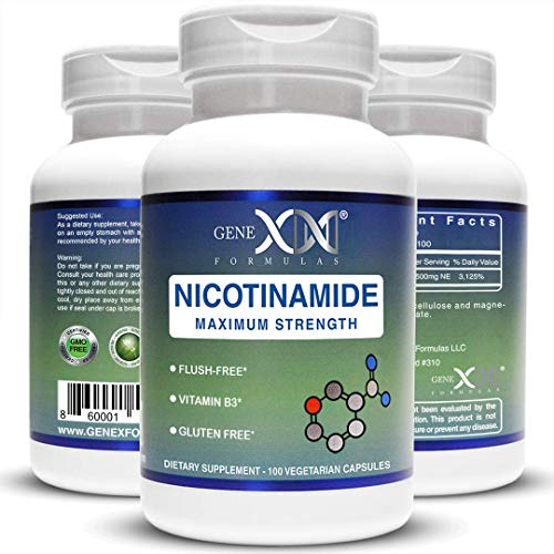 Foto 8 pulgar | Suplemento Genex De Nicotinamida 500 Mg 100 Cápsulas De Vitamina B3 - Venta Internacional.