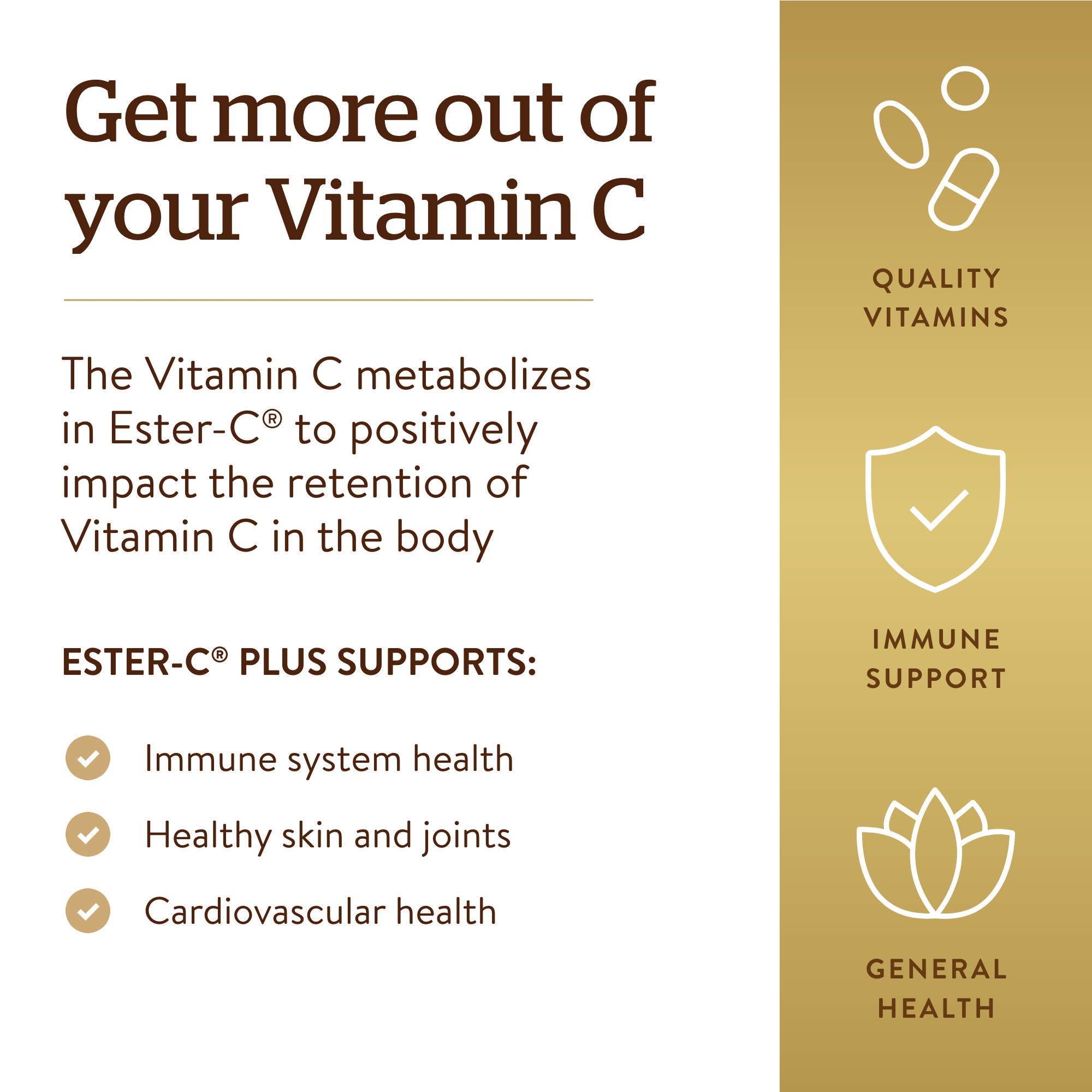 Foto 4 | Complejo De Ascorbato Solgar Ester-c Plus De 1000 Mg De Vitamina C - Venta Internacional.