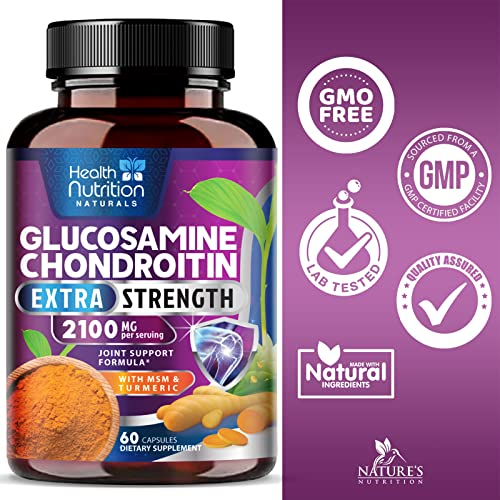 Foto 5 pulgar | Suplemento Health Nutrition Naturals: Glucosamina Y Condroitina - Venta Internacional.