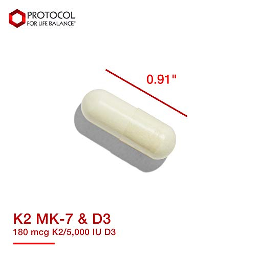 Foto 7 pulgar | Protocolo De Suplemento Para Life Balance K2 Mk-7 Y D3 60 Cápsulas - Venta Internacional.