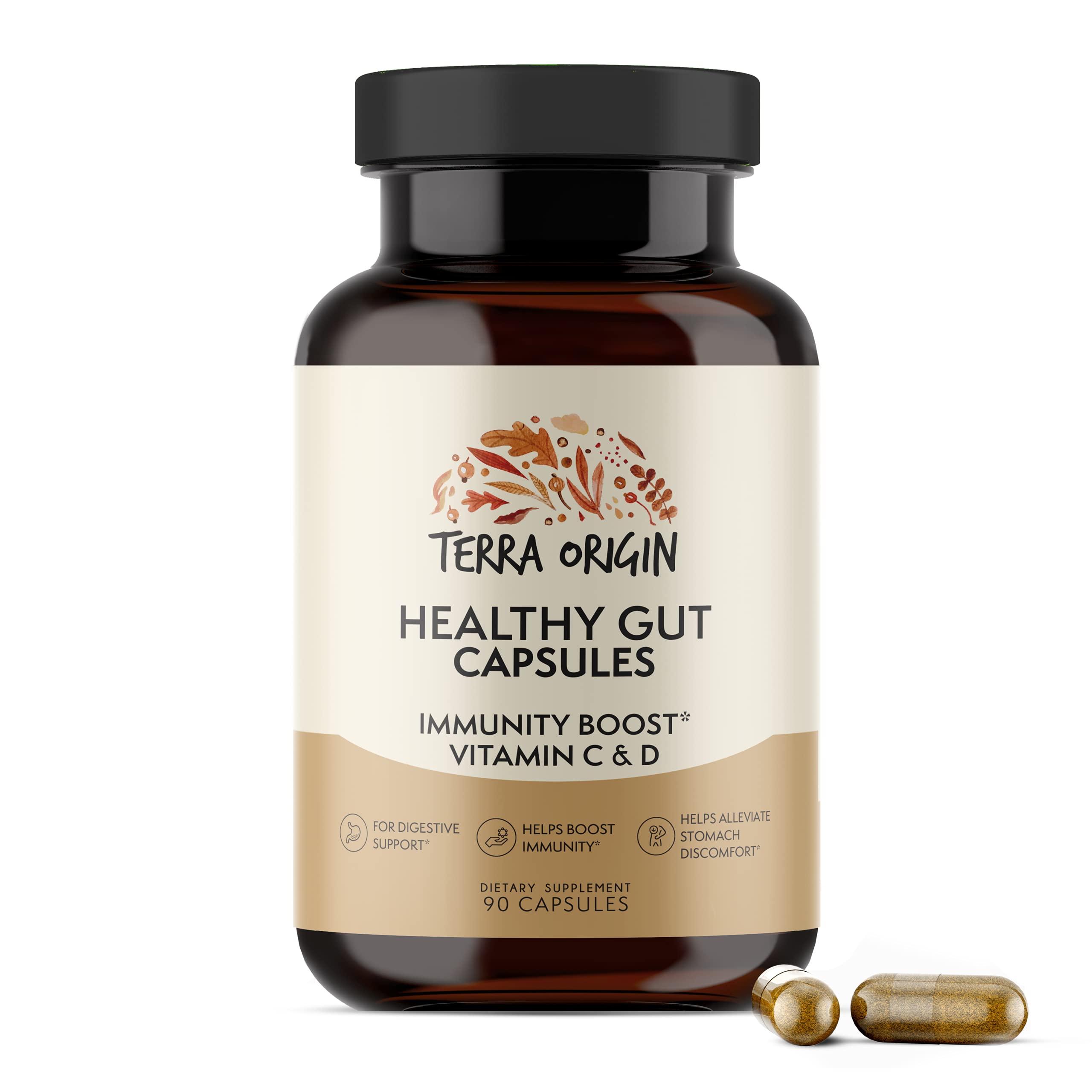 Foto 2 pulgar | Complemente Las Cápsulas Healthy Gut De Terra Origin Con Immunity Boo - Venta Internacional.