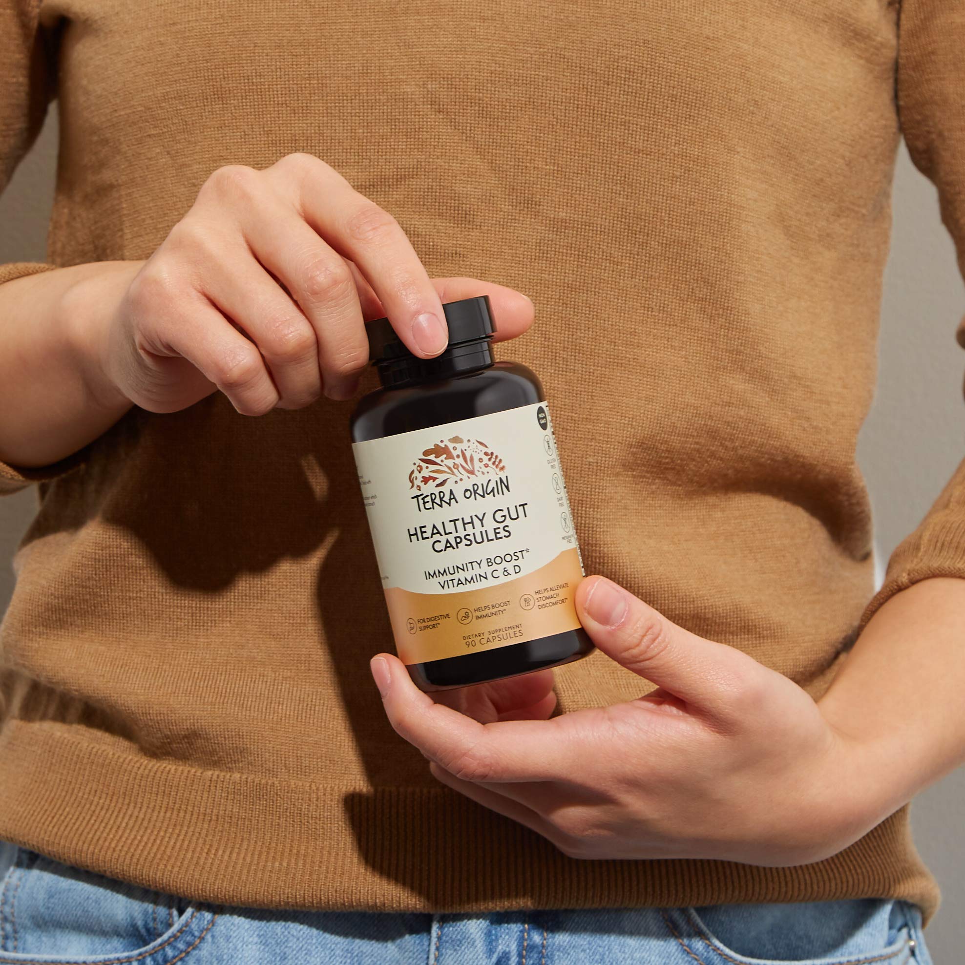 Foto 5 | Complemente Las Cápsulas Healthy Gut De Terra Origin Con Immunity Boo - Venta Internacional.