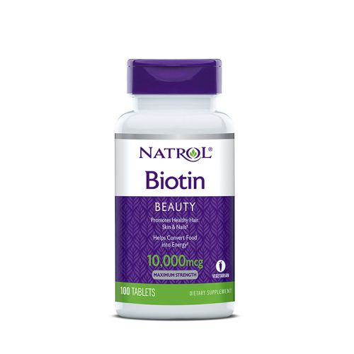Foto 2 pulgar | Suplemento Natrol Biotin 100 Tabletas 10,000 Mcg - Venta Internacional.