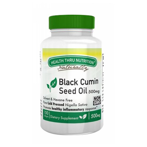 Foto 2 pulgar | Aceite De Semillas Negras Supplement Health Thru Nutrition, 100 Cápsulas Blandas - Venta Internacional.