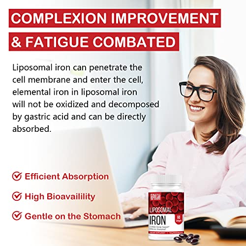 Foto 7 pulgar | Suplemento De Hierro Sapotax Liposomal Iron 70 Mg Con Ácido Fólico - Venta Internacional.