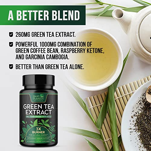 Foto 7 pulgar | Extracto De Té Verde De Supplement Health Nutrition Naturals 60 Ca - Venta Internacional.