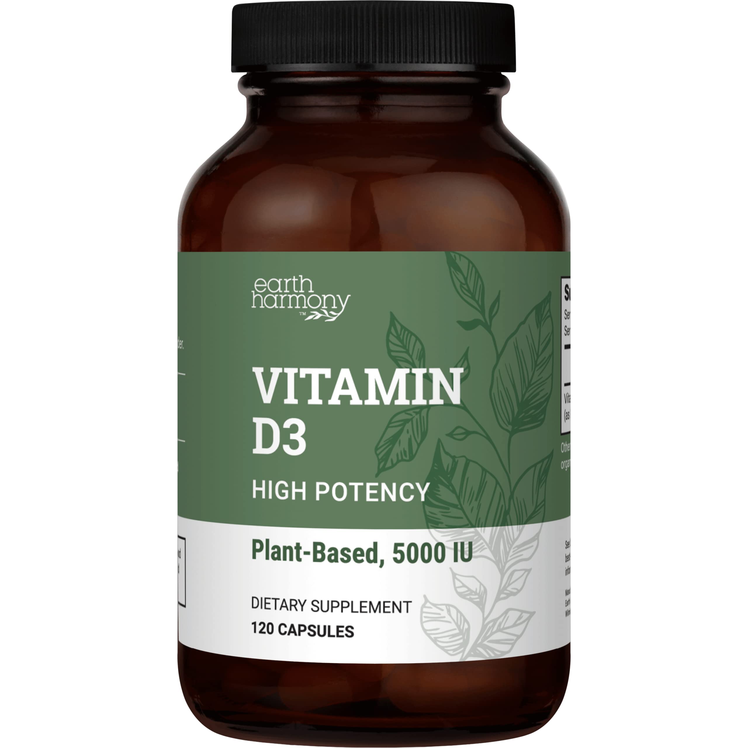 Foto 2 pulgar | Suplemento De Vitamina D3 Vegana Earth Harmony Naturals 5000 Ui - Venta Internacional.