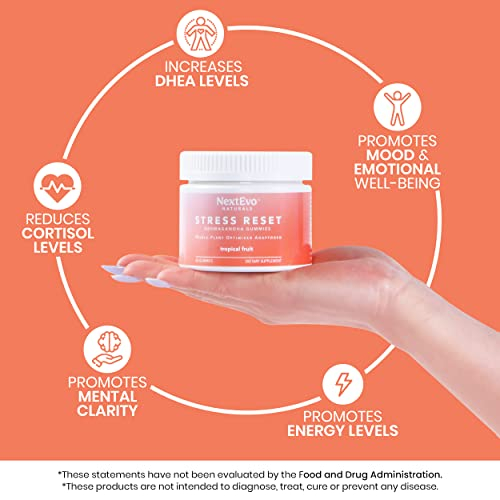 Foto 4 pulgar | Gomitas Nextevo Naturals Ashwagandha Para Aliviar El Estrés, 60 Unidades - Venta Internacional.