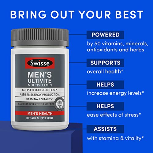 Foto 3 pulgar | Multivitamínico Swisse Ultivite Daily Para Hombres 120 Comprimidos - Venta Internacional.