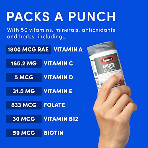 Foto 5 pulgar | Multivitamínico Swisse Ultivite Daily Para Hombres 120 Comprimidos - Venta Internacional.