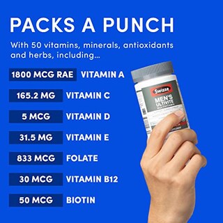 Foto 4 | Multivitamínico Swisse Ultivite Daily Para Hombres 120 Comprimidos - Venta Internacional.