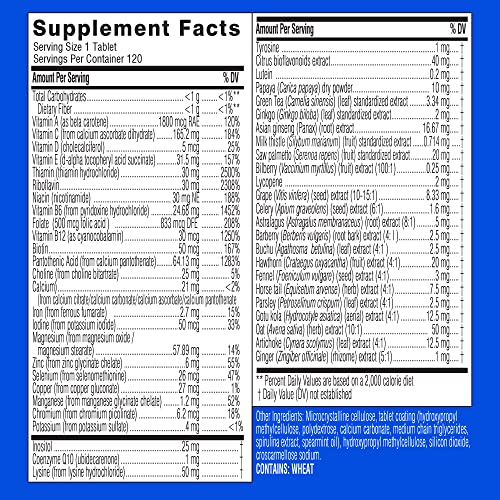 Foto 7 pulgar | Multivitamínico Swisse Ultivite Daily Para Hombres 120 Comprimidos - Venta Internacional.