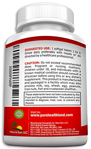 Foto 3 pulgar | Suplemento Concentrado De Arándanos Pure Healthland 12600 Mg - Venta Internacional.