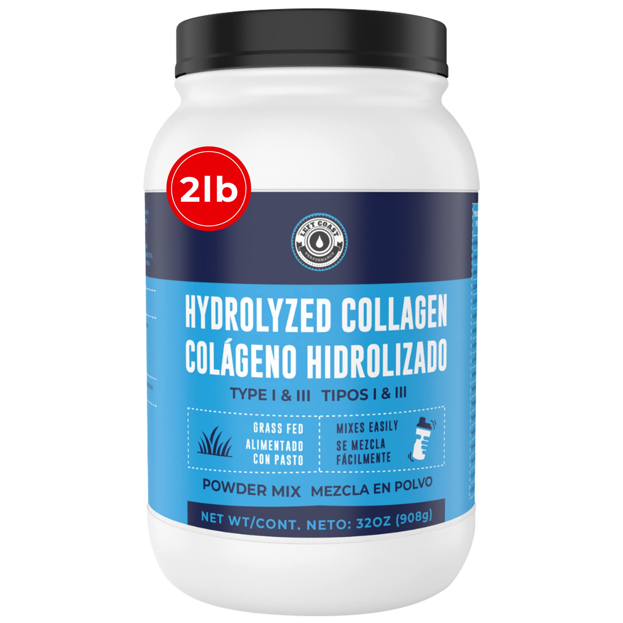 Foto 1 | Colágeno Hidrolizado En Polvo 910 Ml Left Coast Performance - Venta Internacional.