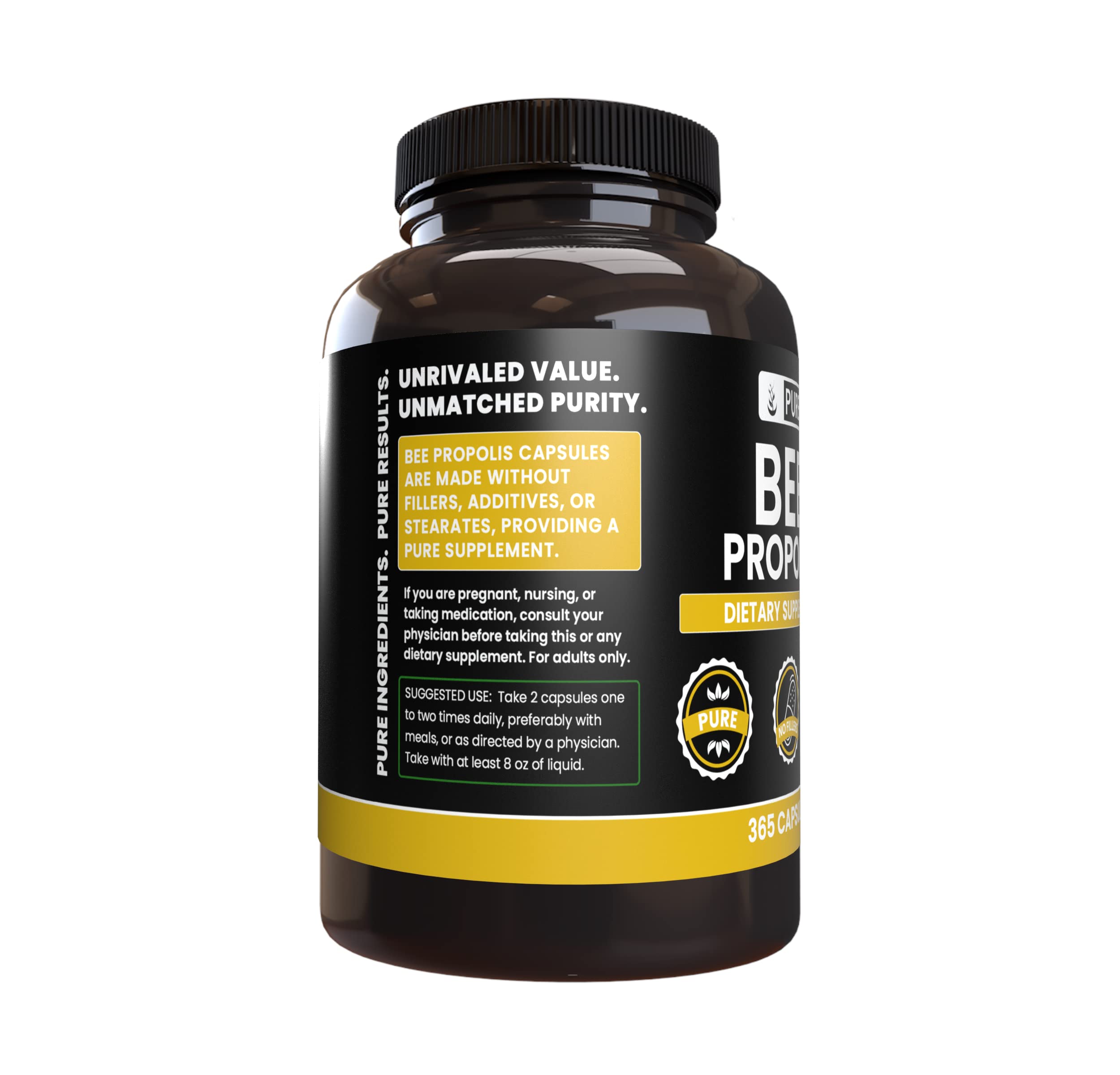 Foto 4 pulgar | Cápsulas De Propóleo De Abeja Con Ingredientes Orgánicos Puros 365 Cápsulas - Venta Internacional.