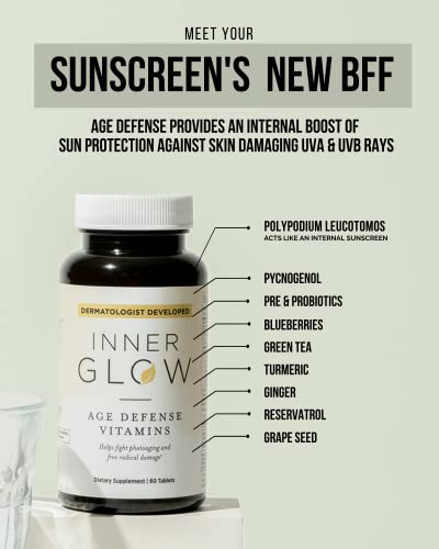 Foto 4 pulgar | Complementa El Poder Antioxidante De Las Vitaminas Age Defense De Inner Glow - Venta Internacional.